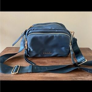 Nicole Miller Black Bag with Gold Logo